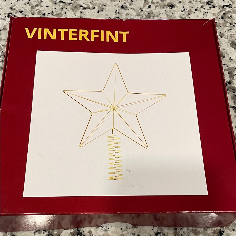IKEA Vinterfint Star Tree Topper, fold
Metal, Christmas tree topper